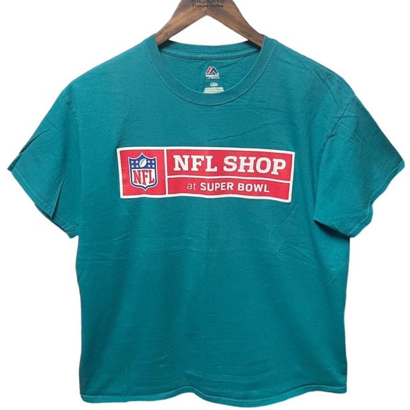Majestic Other - NFL shop at Super Bowl football staff rare pro sports Limited Y2K work T-shirt
